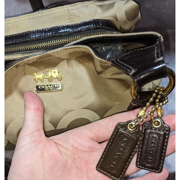 Coach Beige Handbag - Picture 2 of 11
